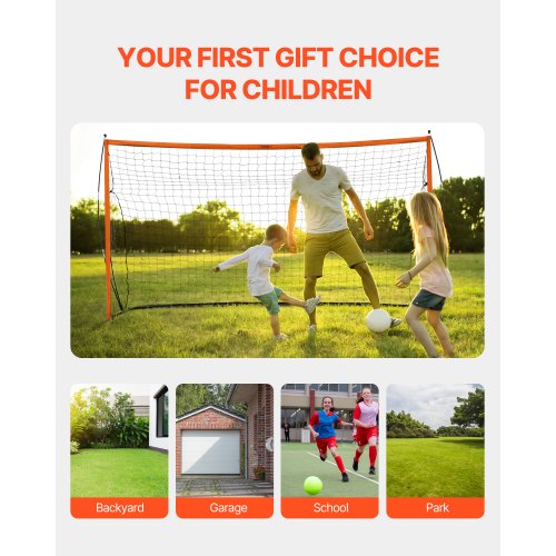 12'x6' Portable Football Soccer Goal Training Sport Net with Carry Bag