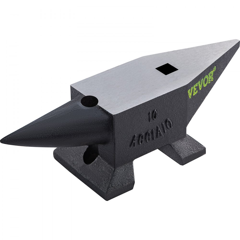 VEVOR Cast Steel Anvil, 22 Lbs(10kg) Single Horn Anvil with Large ...