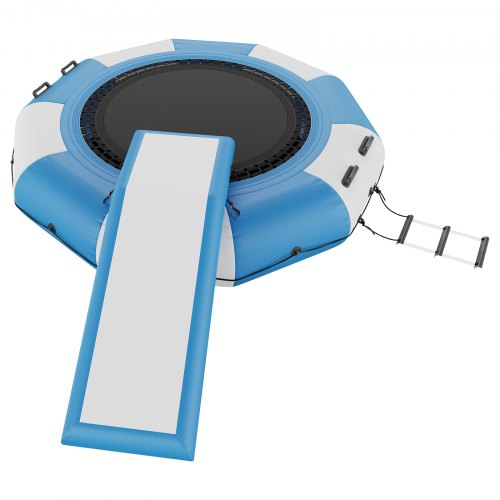 Bouncing Spring Platform VEVOR Inflatable Water Bouncer, 10ft Recreational Water Trampoline ...