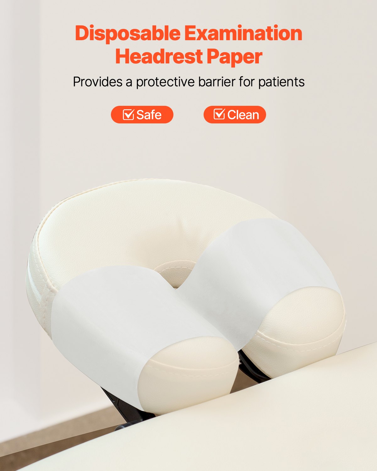 VEVOR Headrest Paper Rolls, 25-Pack 8.5