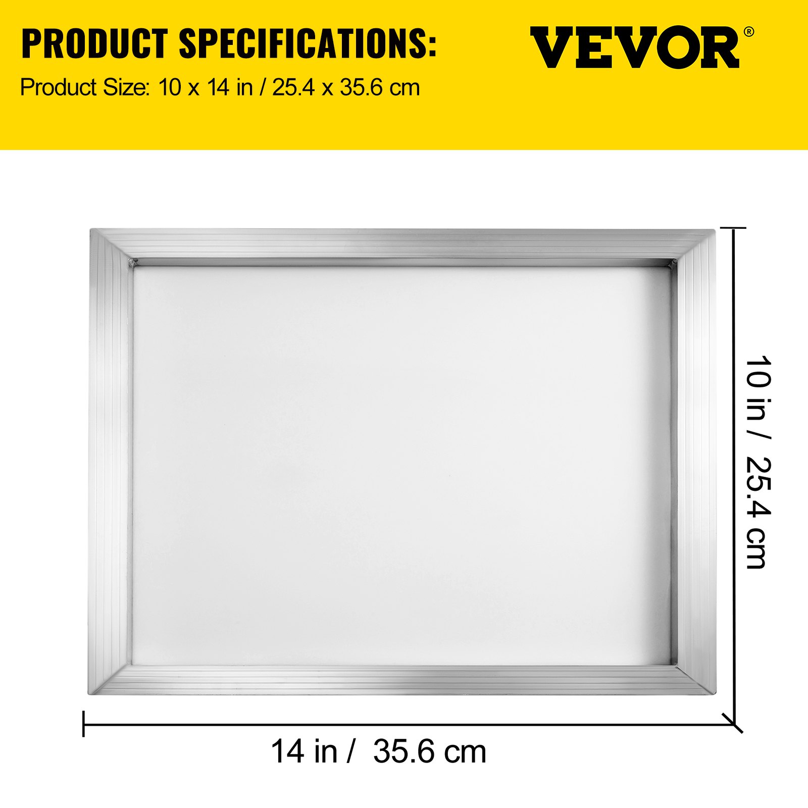 VEVOR Screen Printing Frame 6 Pieces Aluminum 10x14 Inch Silk Screen