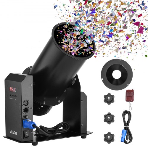 VEVOR Confetti Shooter Machine - 1500W, DMX512, 5m Throw