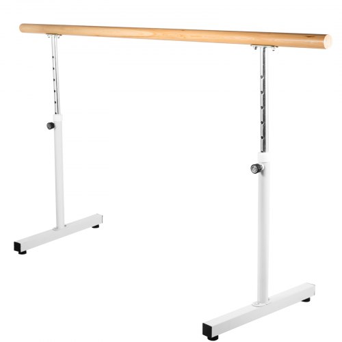 Vevor 65ft Length Single Ballet Barreportable White Dance Bar