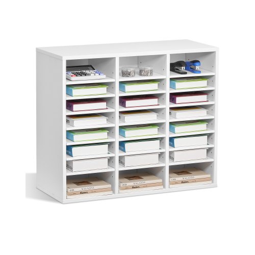 VEVOR Mailbox Sorter – 24 Compartments, Adjustable Shelves