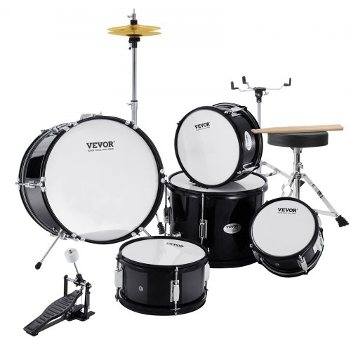 VEVOR Kids Drum Set, 5-Piece, 16 in Beginner Full Drum Set with