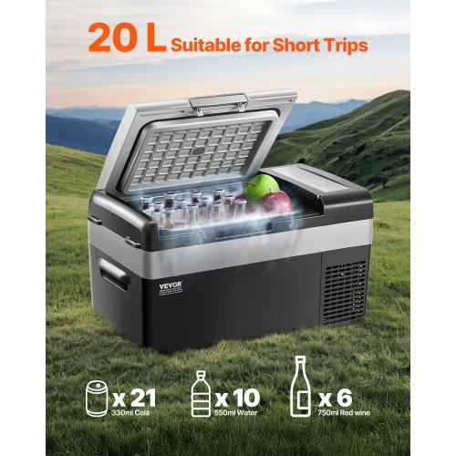 VEVOR Portable Car Refrigerator Freezer Compressor 20L Single Zone for Car Home main image 1