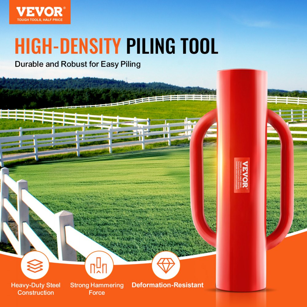 Handheld Post Driver VEVOR T Post Driver – Easy Handling & Heavy-Duty Steel