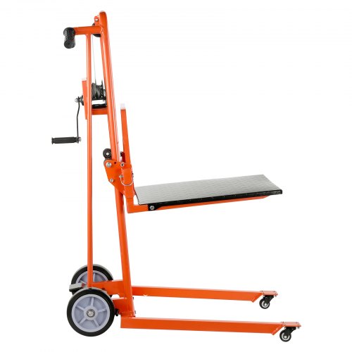 Material Lift Winch Stacker 330 lbs Capacity Pallet Truck Dolly 42.9 in ...