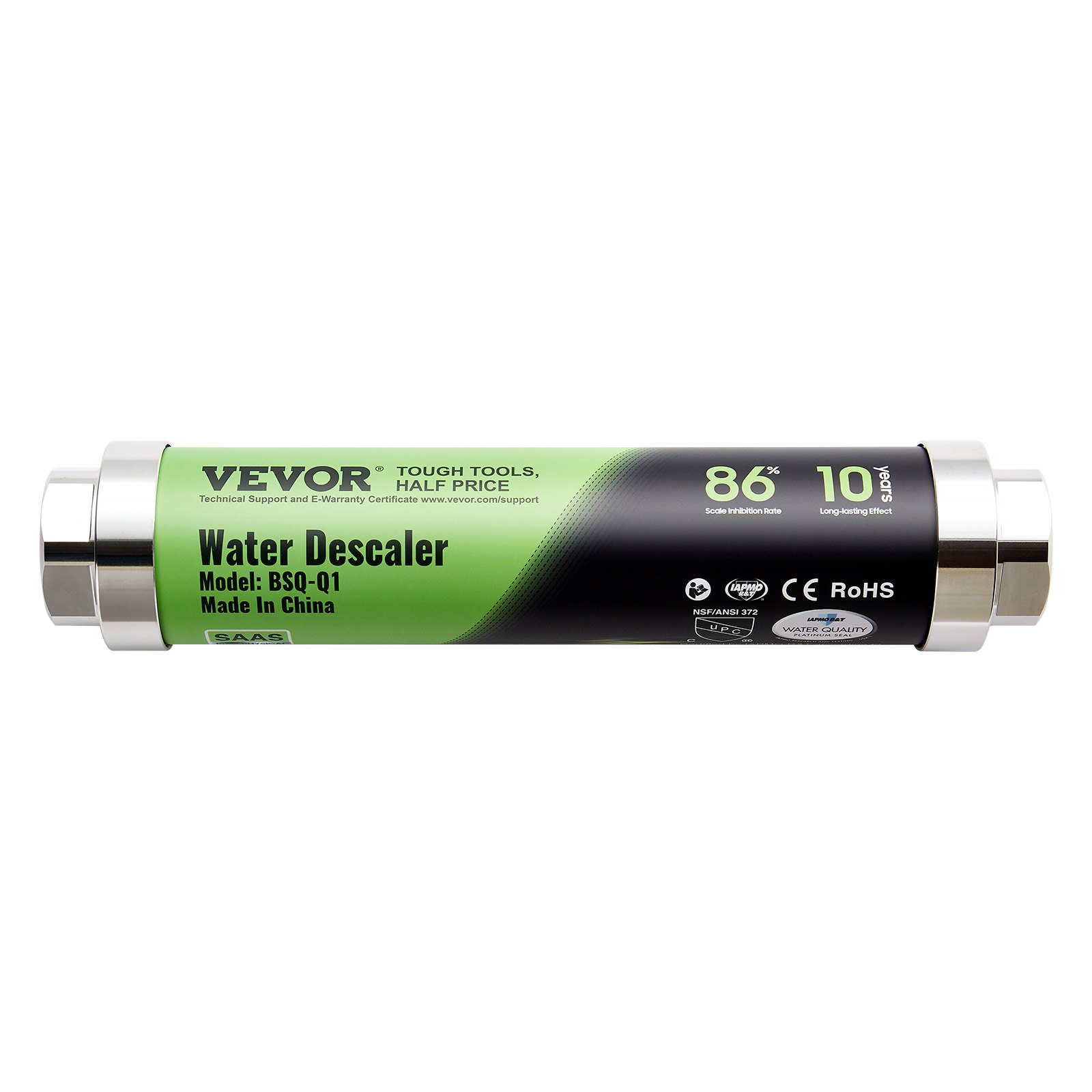 Solid Scale Descaler VEVOR Whole House Salt Free Descaler, Physical Scale Descaler for City ...