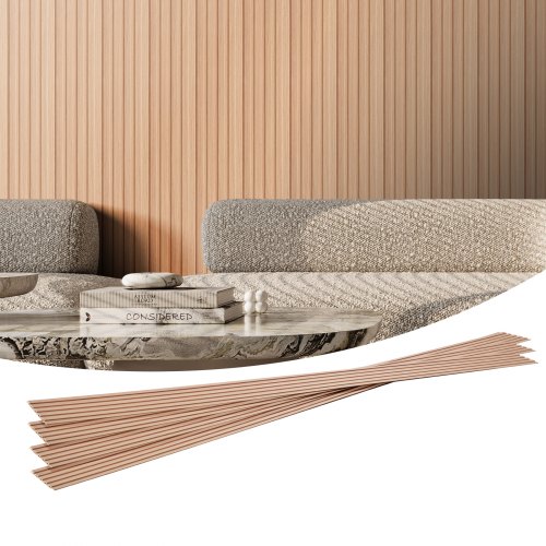 VEVOR Acoustic Wood Slat Wall Panels – 8pcs, 96x6