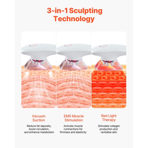VEVOR 3 in 1 Body Sculpting Machine – 1400mAh, 60 Minute