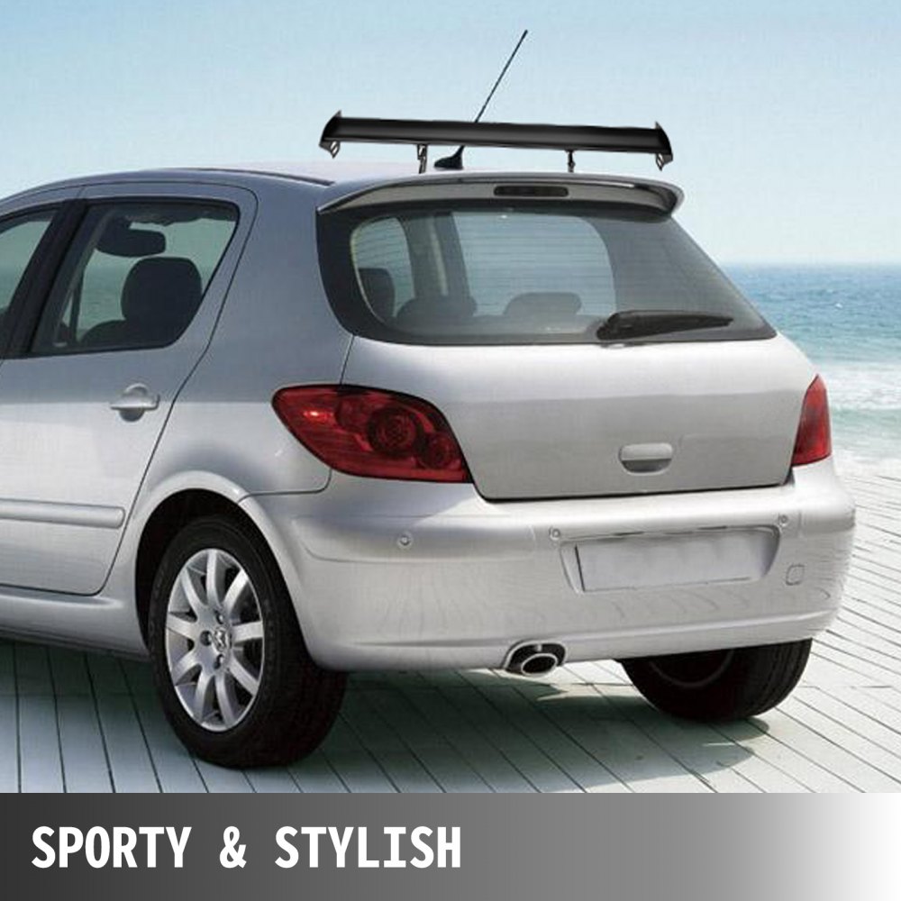 VEVOR Wing Spoiler, 43.3 Inch Universal GT Wing Spoiler, Aluminum ...