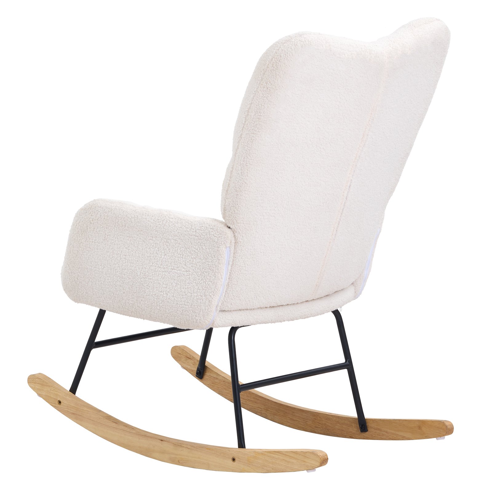 VEVOR Rocking Chair Nursery, Glider Rocking Chair with Soft Seat and ...