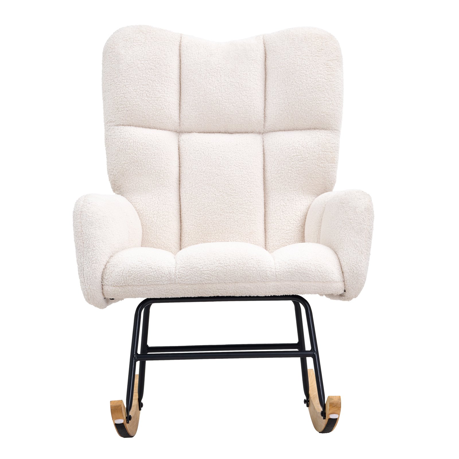 VEVOR Rocking Chair Nursery, Glider Rocking Chair with Soft Seat and ...