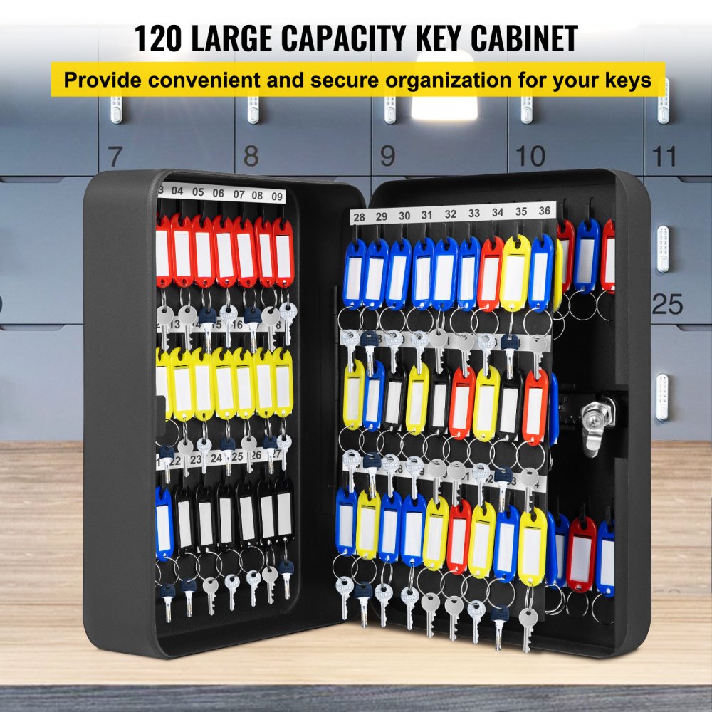 Vevor Key Cabinet, Key Lock Cabinet Steel, Q235 Steel Key Storage, Wall 