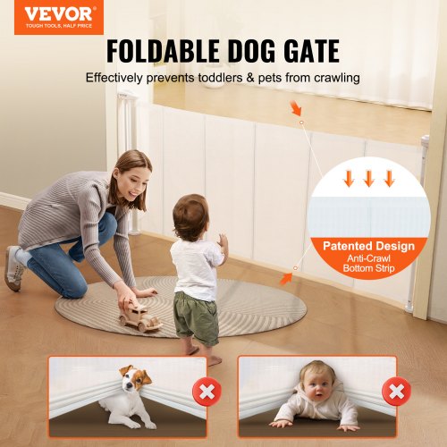 VEVOR Retractable Baby Gate, 34.2