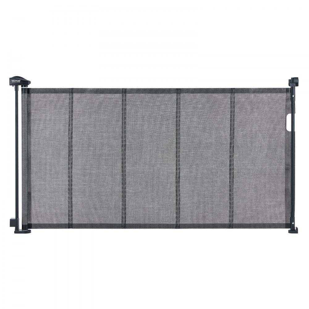 VEVOR Mesh Baby Gate 34.2 Retractable Baby Gate Extends up to 60 Wide Retractable Gate for Kids or Pets Retractable Dog Gates for Indoor Stairs