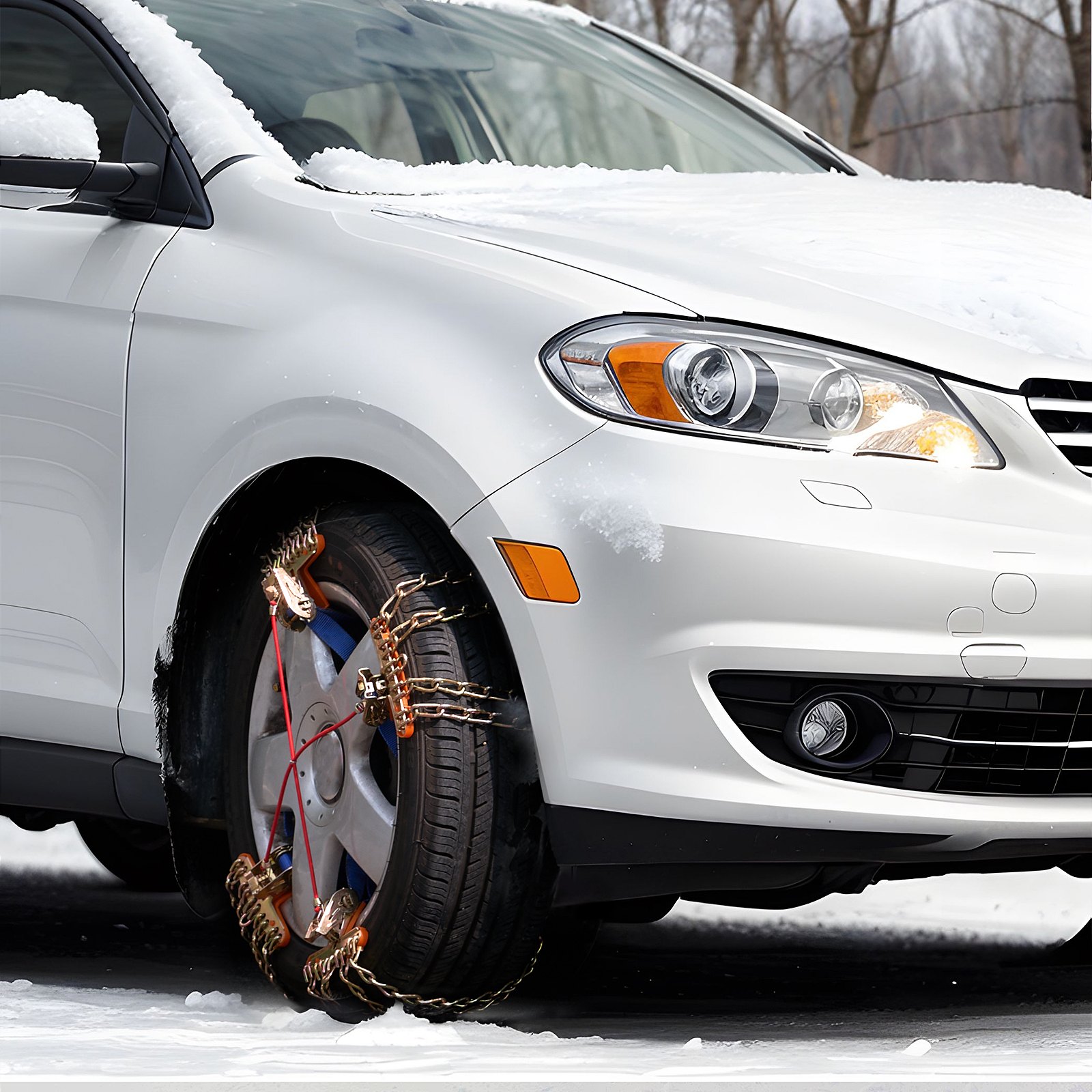 VEVOR Snow Chains for Tires - 16PCS, 2 Chains, Alloy Steel