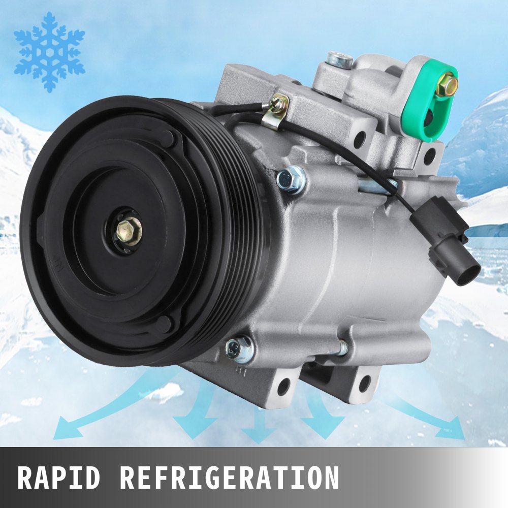 thumbnail image 2 of A/C Compressor For Hyundai Santa Fe 2.7L 2001-2006 - Replacement CO 10957AN 11157183 2 of 14