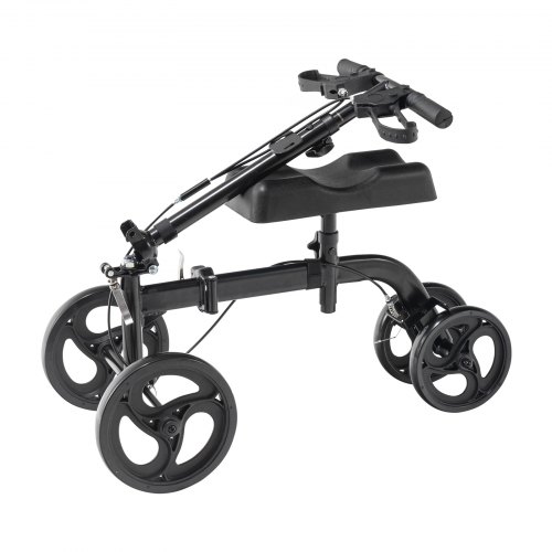 VEVOR Folding Knee Scooter, Carbon Steel Steerable Knee