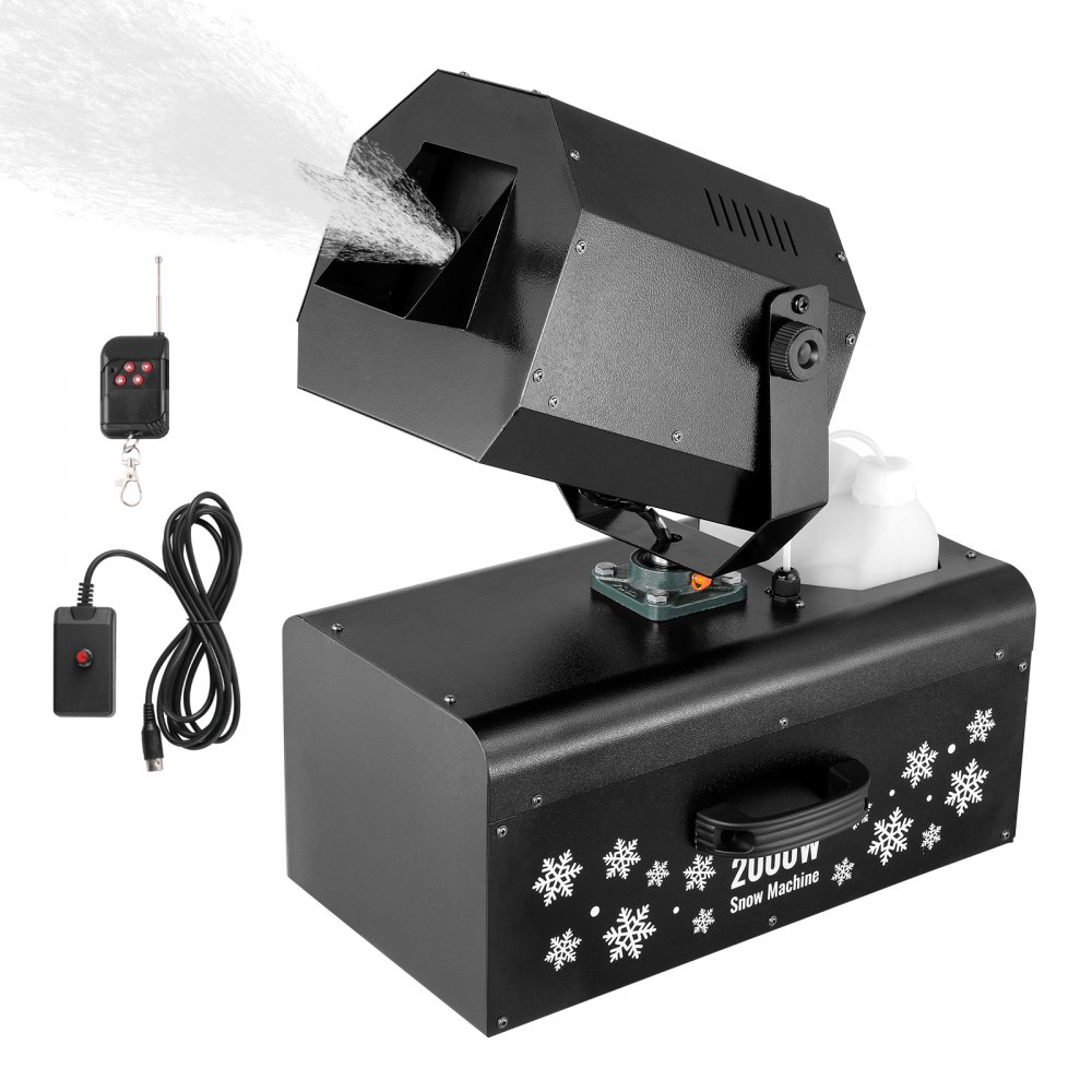 Snow Way Remote VEVOR Snow Machine 2000W Wireless Remote Swing Snow Making Machine for ...