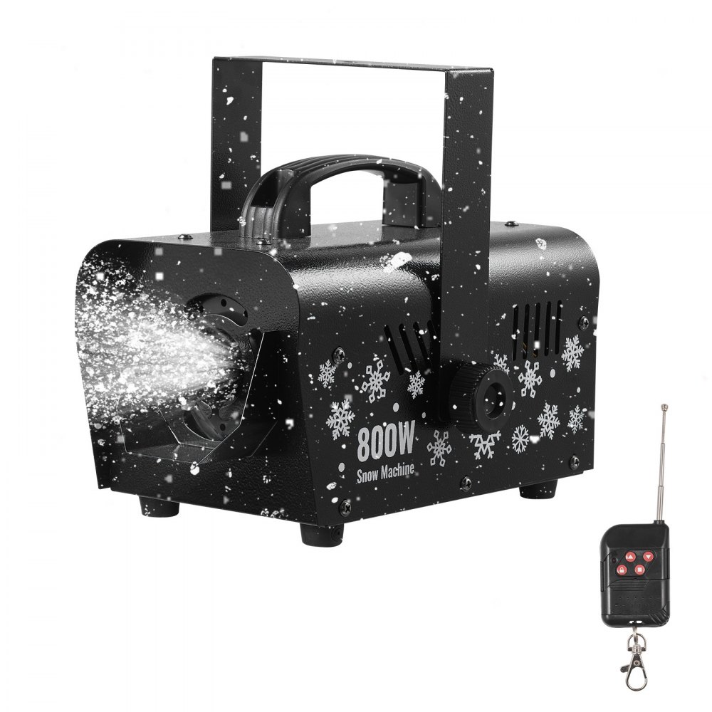 VEVOR Snow Machine, 800W Handheld/Hanging Snow Maker, Portable Wireless ...