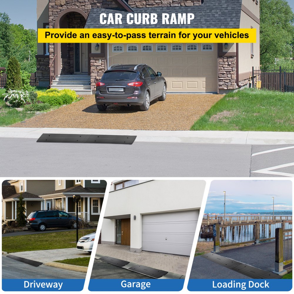 VEVOR VEVOR Curbside Driveway Ramp Driveway Curb Ramp Car Threshold ...