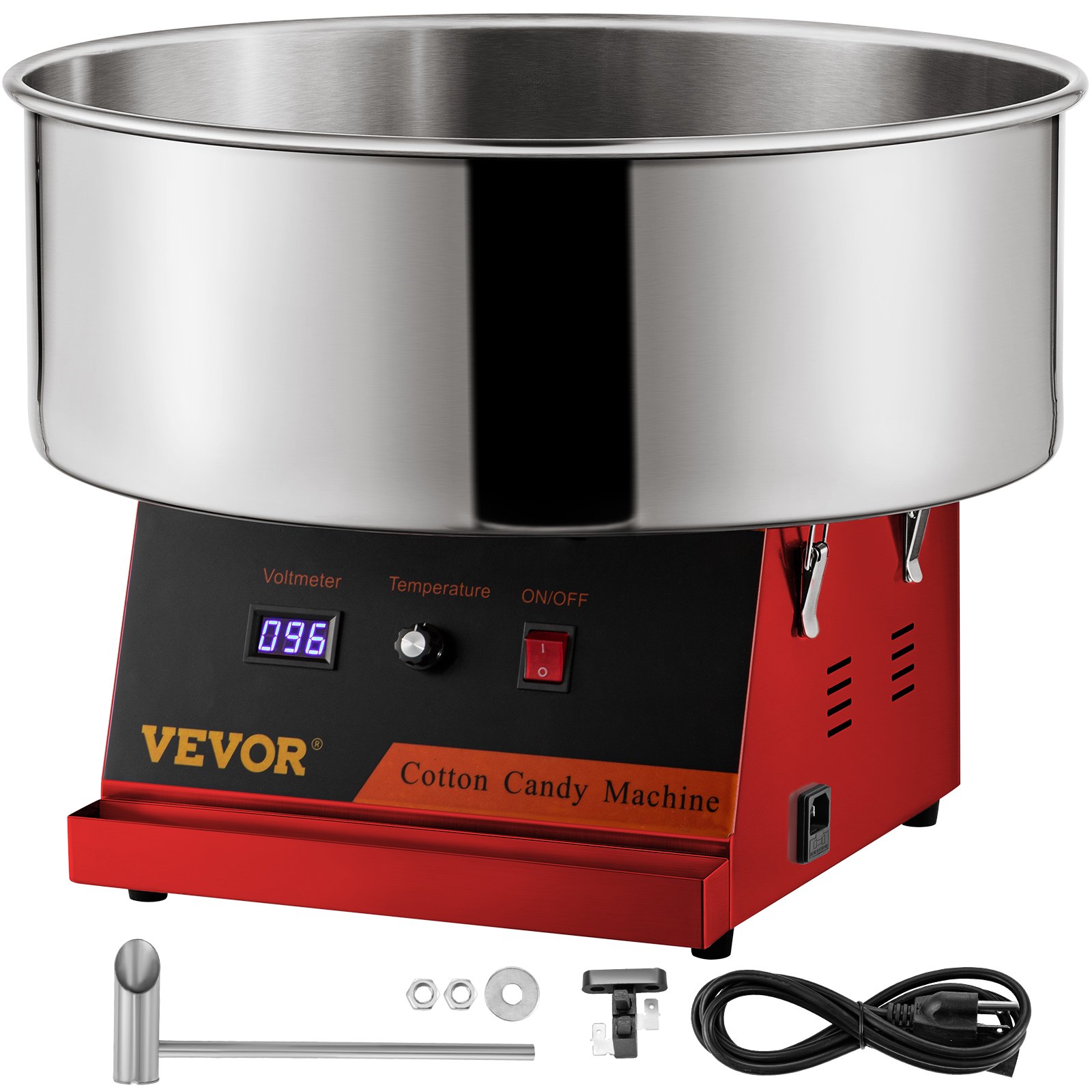 VEVOR Electric Cotton Candy Machine, 19.7-inch Cotton Candy Maker ...