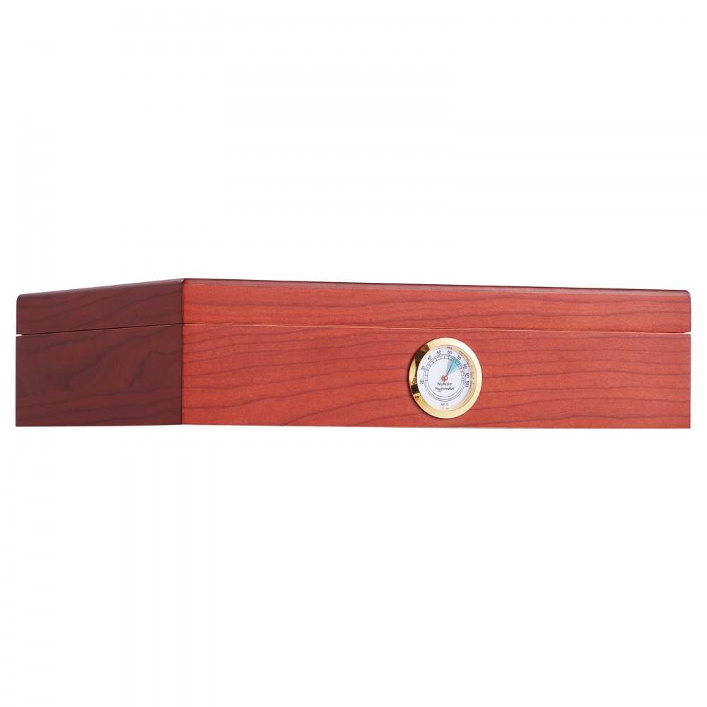 Doutníkový humidor VEVOR, skleněný humidor na doutníky, ručně vyrobená stolní krabička na doutníky ze španělského cedru, pouzdro na doutníky se zvlhčovačem, vlhkoměrem a dělicí přepážkou, 10–25 doutníků, skvělý dárek pro muže - miniatura 11