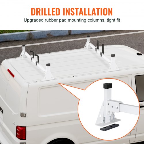 VEVOR Trailer Ladder Rack Van Roof Rack for Ford Transit 150, 250, 350 ...