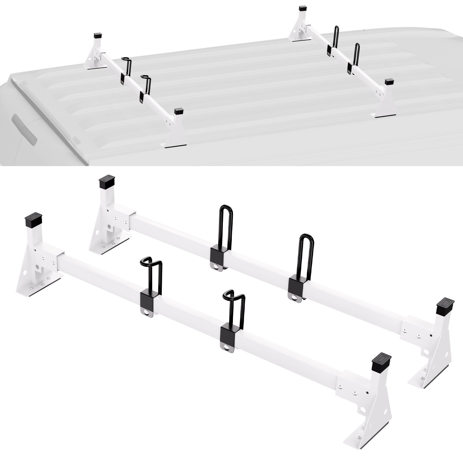 VEVOR Ford Transit Ladder Rack – 600 lbs, 54