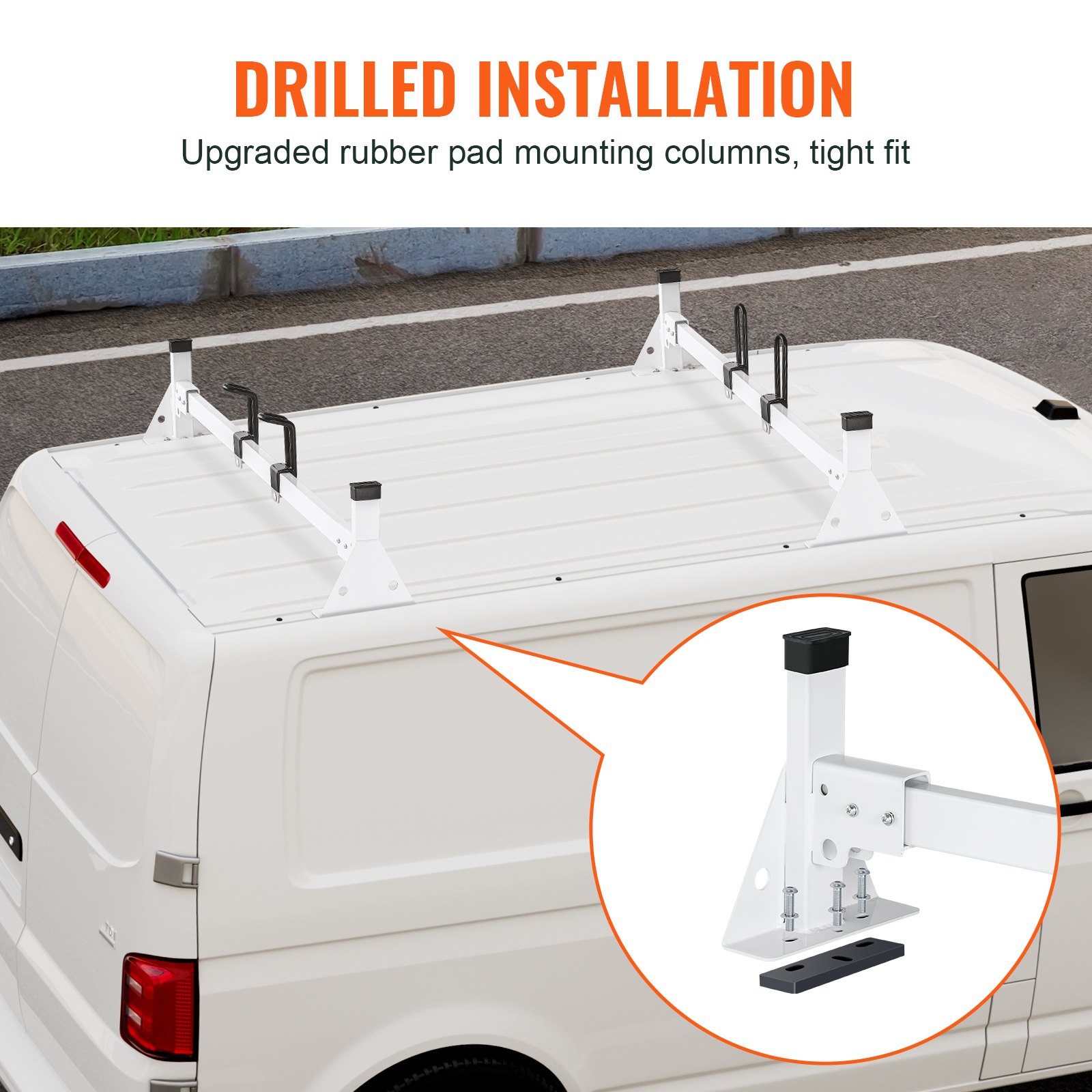 VEVOR Ford Transit Ladder Rack – 600 lbs, 54
