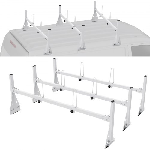 VEVOR Trailer Ladder Rack Van Roof Ladder Rack 800 lbs 56.7-63 inch ...