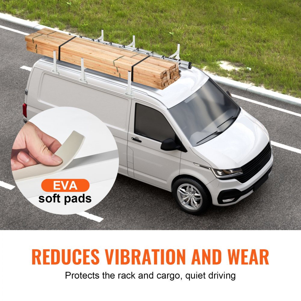 VEVOR Trailer Ladder Rack Van Roof Ladder Rack 800 lbs 56.7-63 inch ...