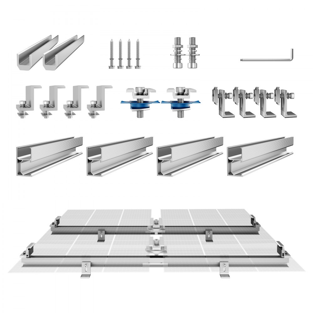 VEVOR Solar Panel Mounting Brackets, Solar Panel Mount Kit with 4 x 30 ...