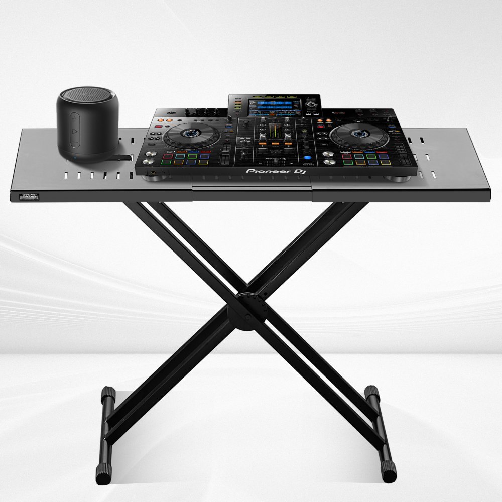 Dj Potable Table VEVOR Portable DJ Table Stand – Supports Up To 180 lbs