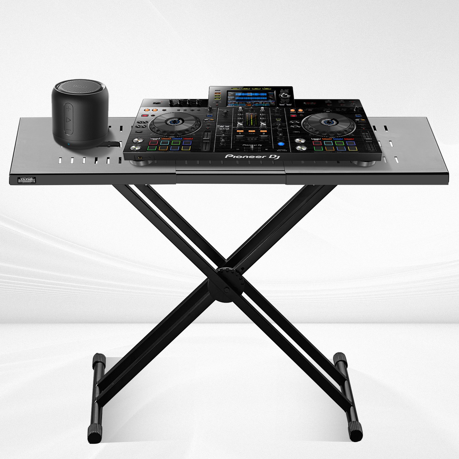 Computer Dj Stand VEVOR Portable DJ Table Stand – Supports Up To 180 lbs