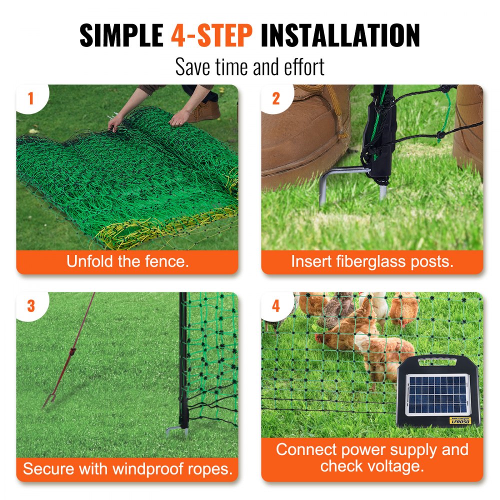 VEVOR Electric Fence Netting, 48