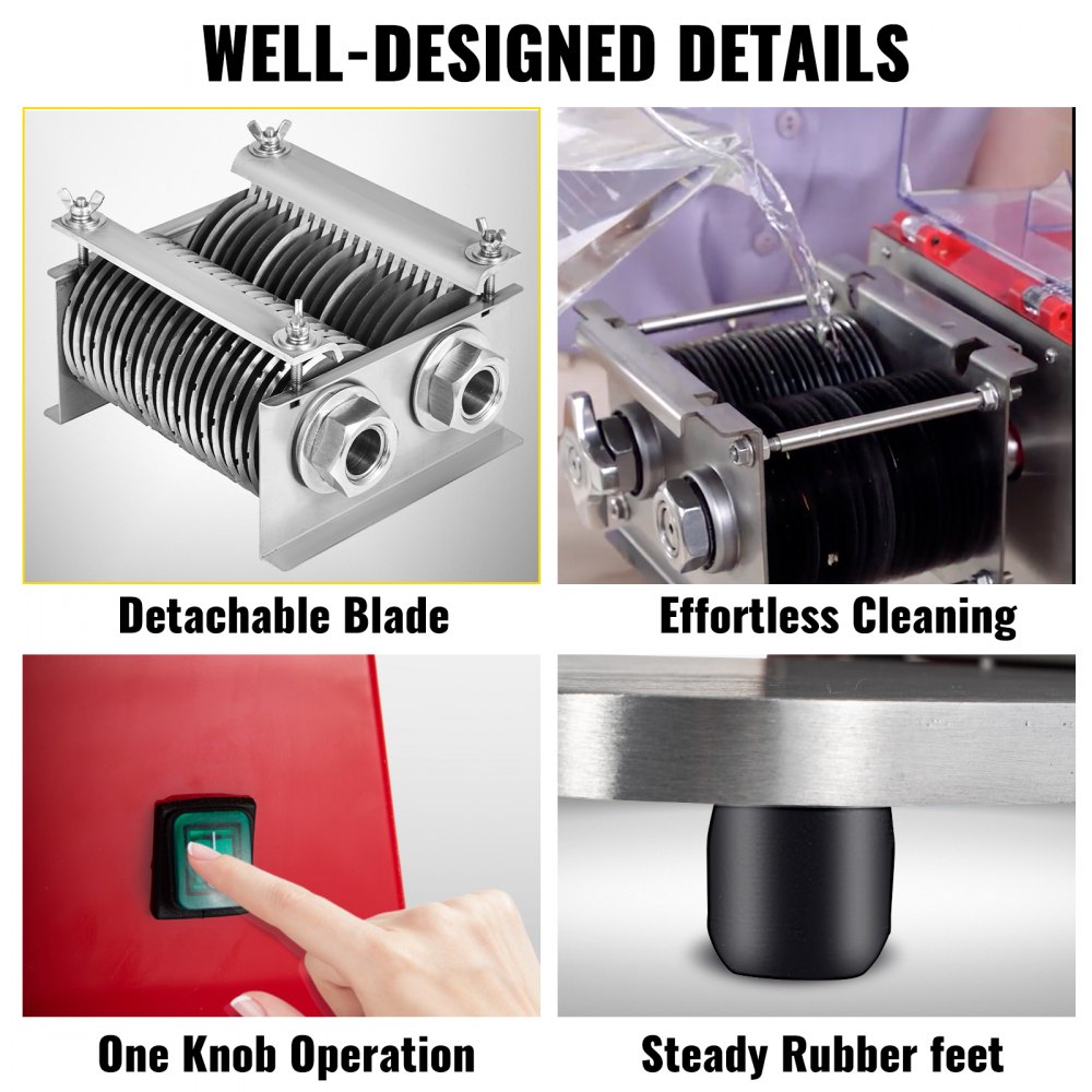 VEVOR VEVOR Commercial Meat Cutter Slicer Meat Shredding Machine 551