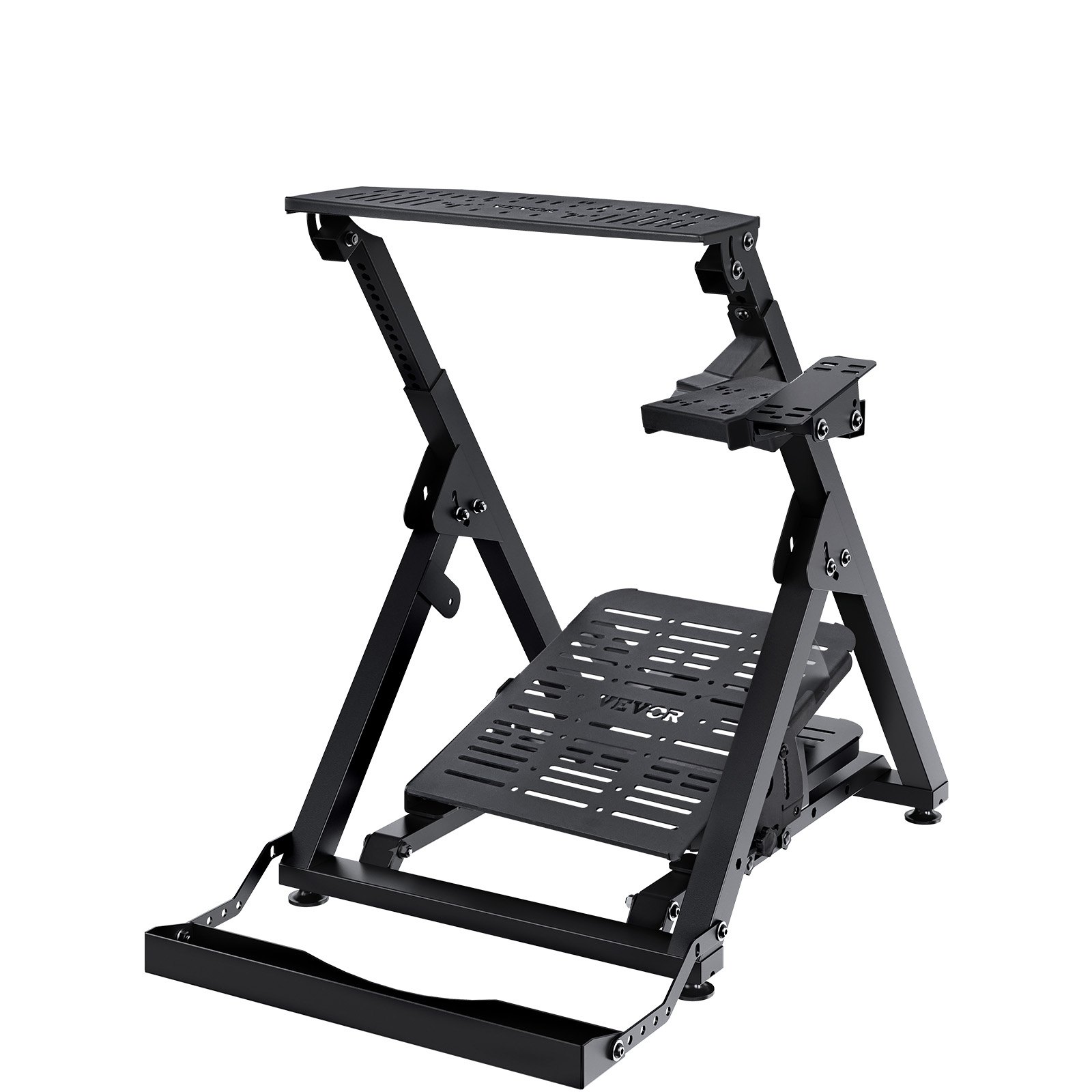 VEVOR Foldable Racing Steering Wheel Stand, Height Adjustable Universal ...