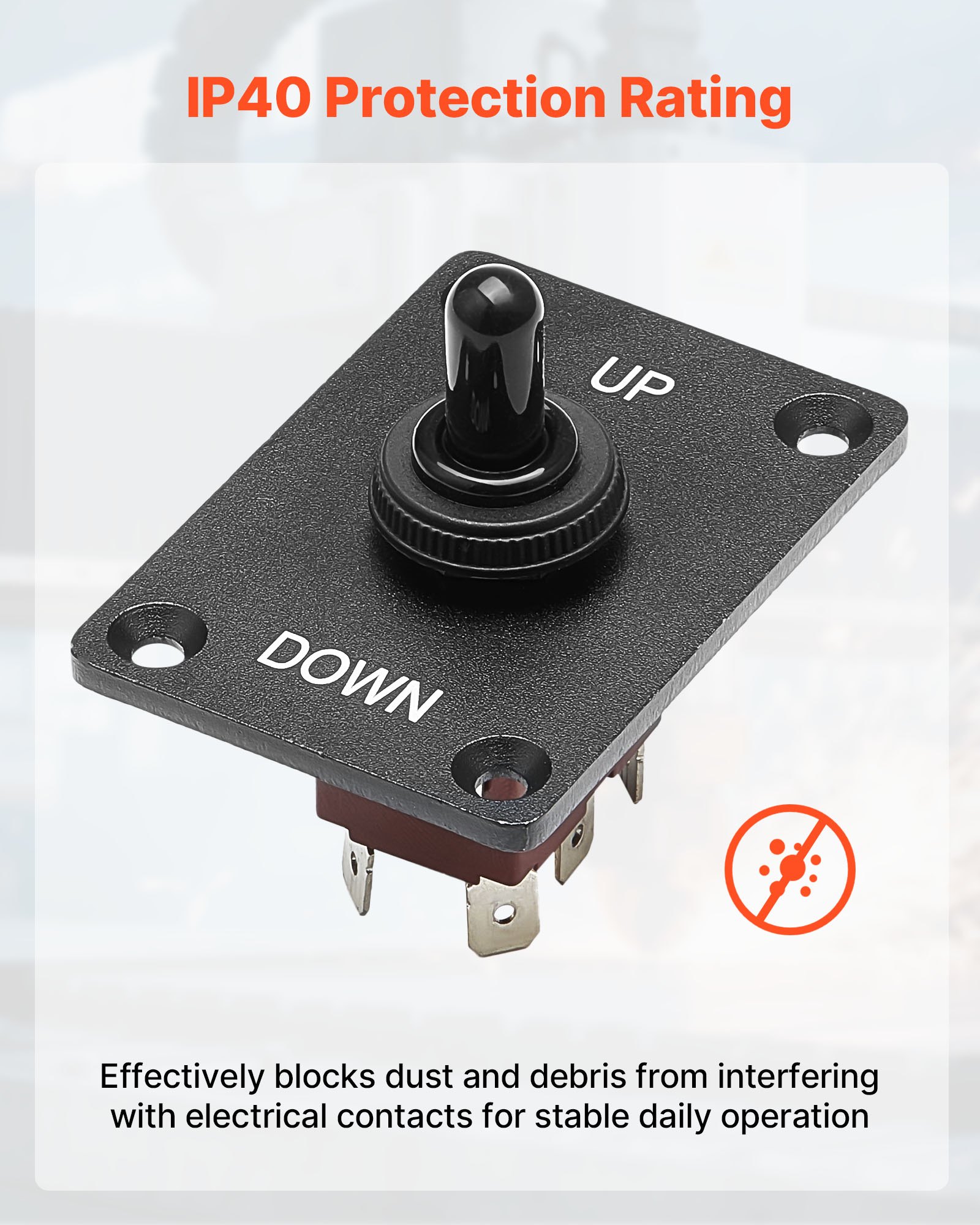 VEVOR 12 Volt Toggle Switch On Off On – 6 Pin DPDT
