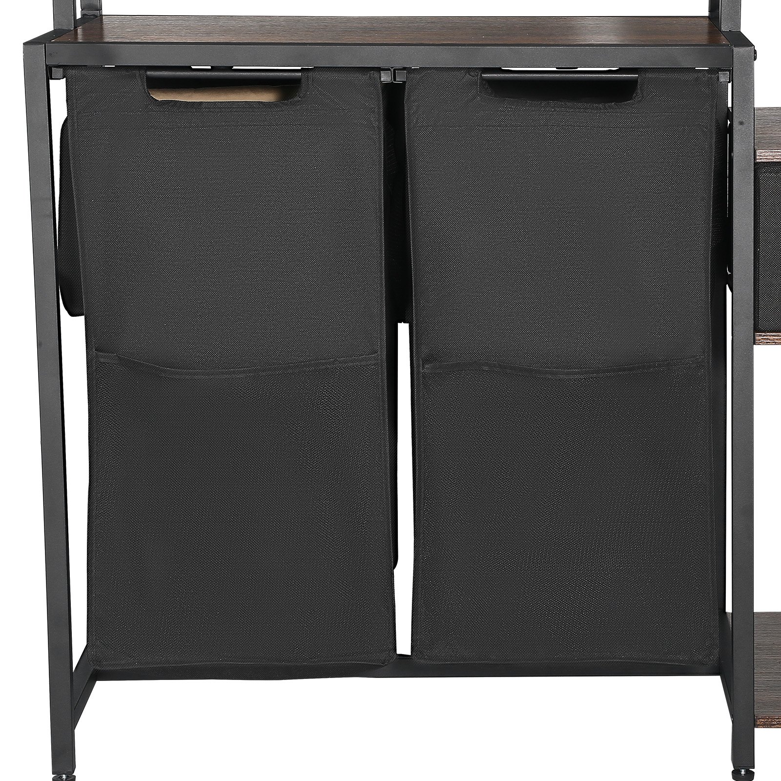 VEVOR 3 Tiers Laundry Sorter with Rack, Tall Laundry Hamper with ...
