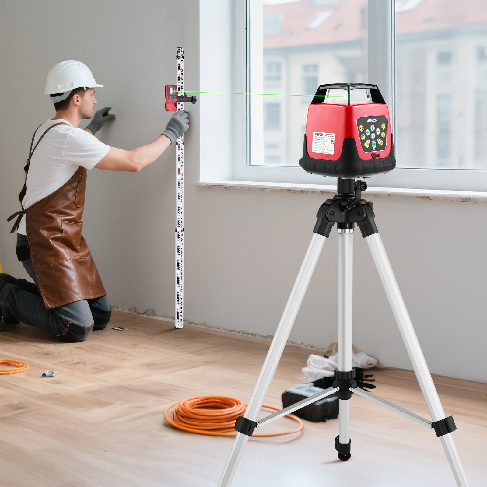 Rotating Level VEVOR Self Leveling Rotary Laser Level Kit – 2000 ft