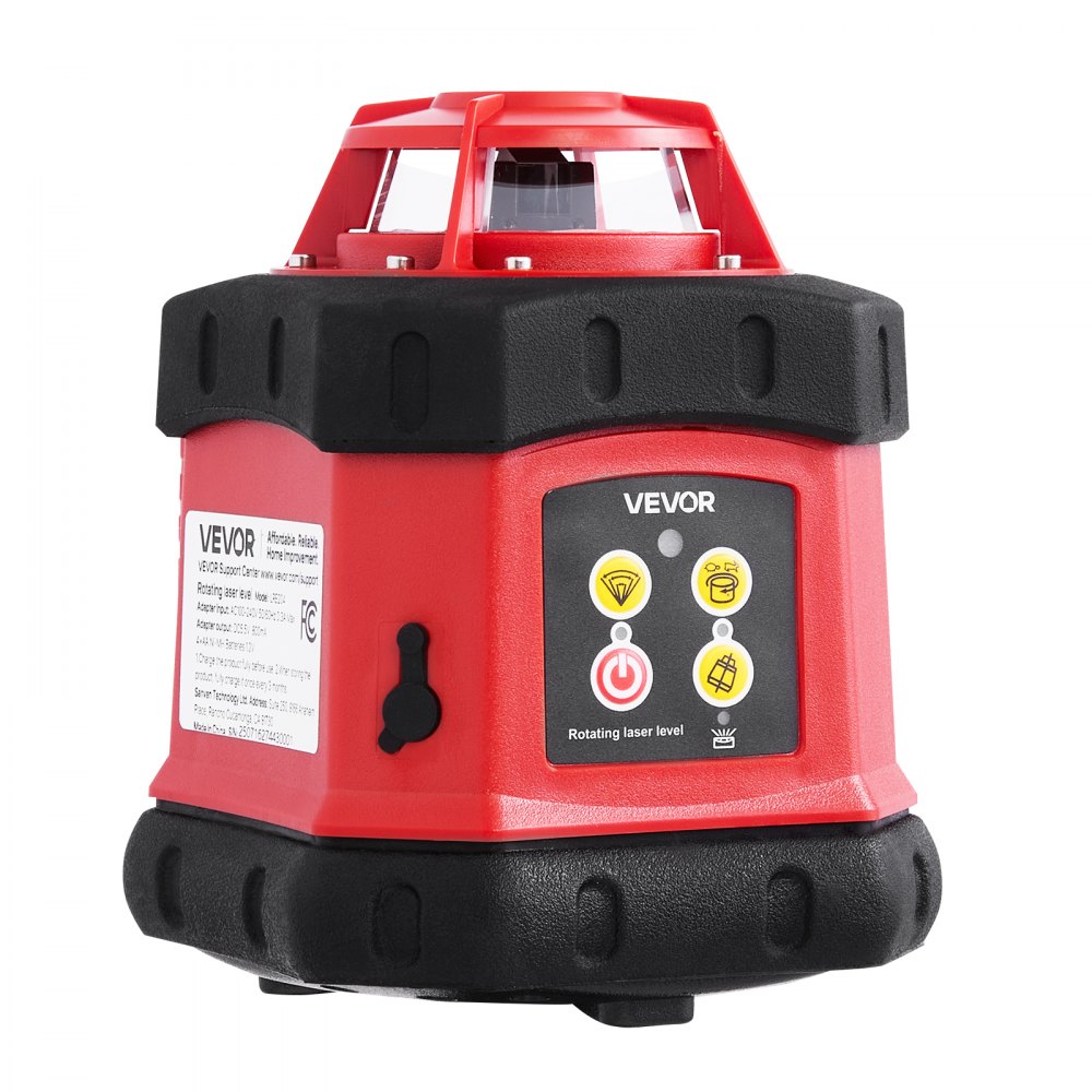 VEVOR Rotary Laser Level Kit, 984ft 360-Degree Self Leveling Red ...