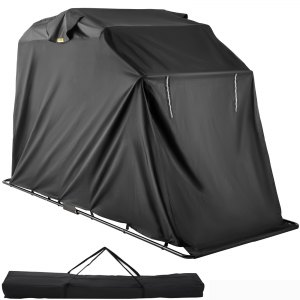 VEVOR Hoods For Vehicles Motorcycle Shelter Shed Waterproof Motorcycle  Cover Outdoor Protection 106.5 Inch X41.5 Inch X61 Inch Motorbike Cover  Tent