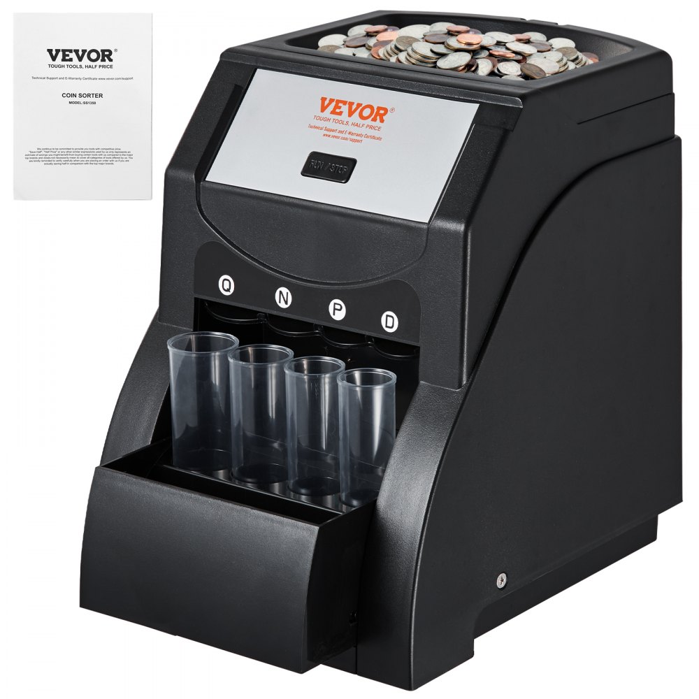 VEVOR USD Coin Sorter Coin Sorter Machine for USD Coin 1 5 10