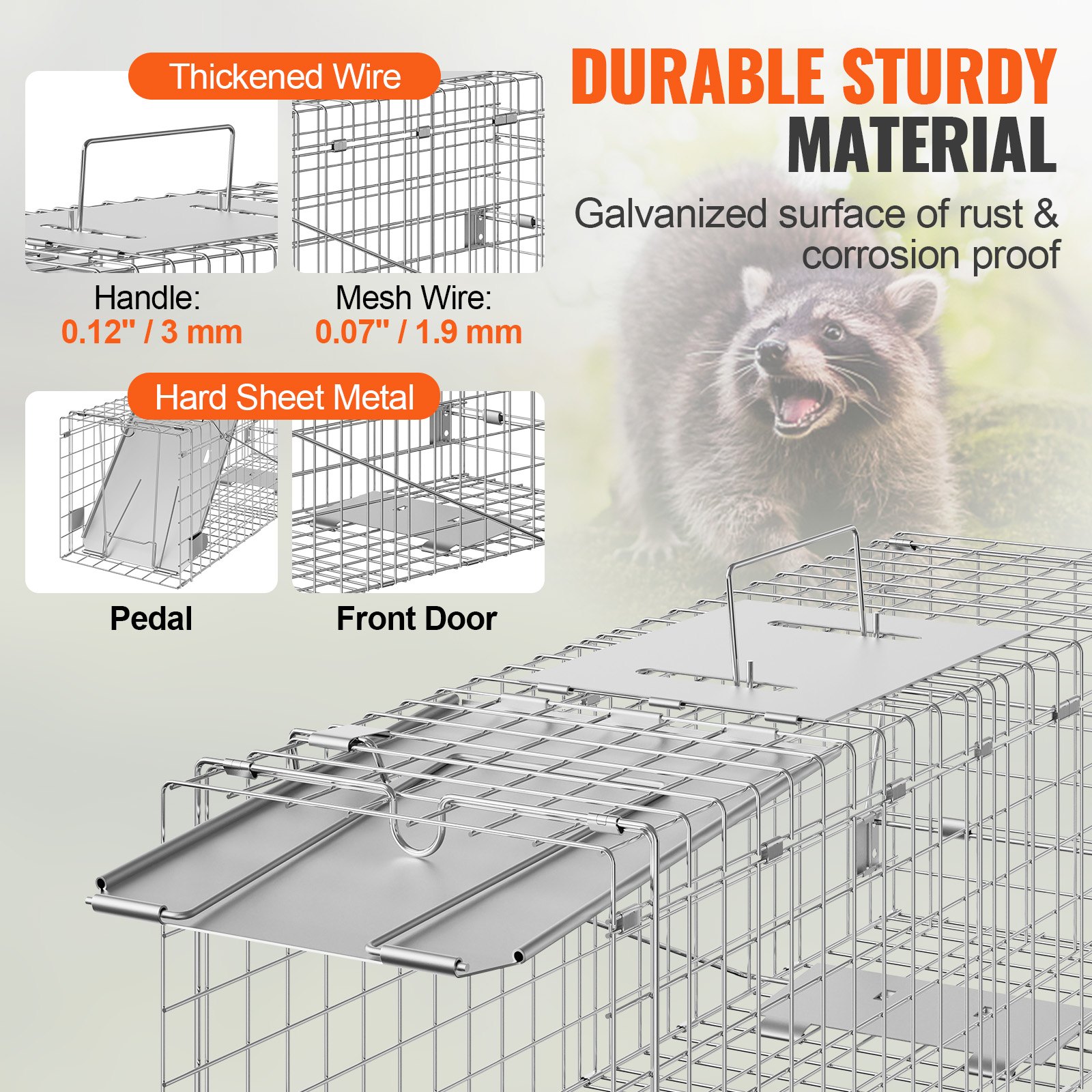 VEVOR Live Animal Cage Trap, 24