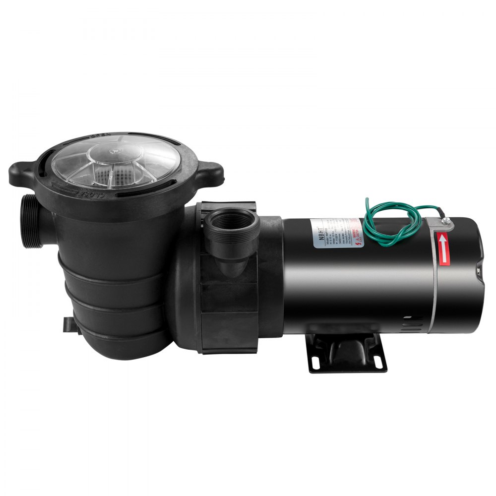 1.5 HP 5400 GPH Powerful Above Ground Swimming Pool Pump with Strainer Basket 115V