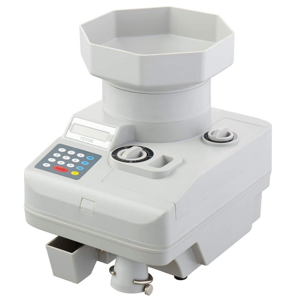 VEVOR Coin Counter, Professional Coin Sorter with LED Display Holds up ...