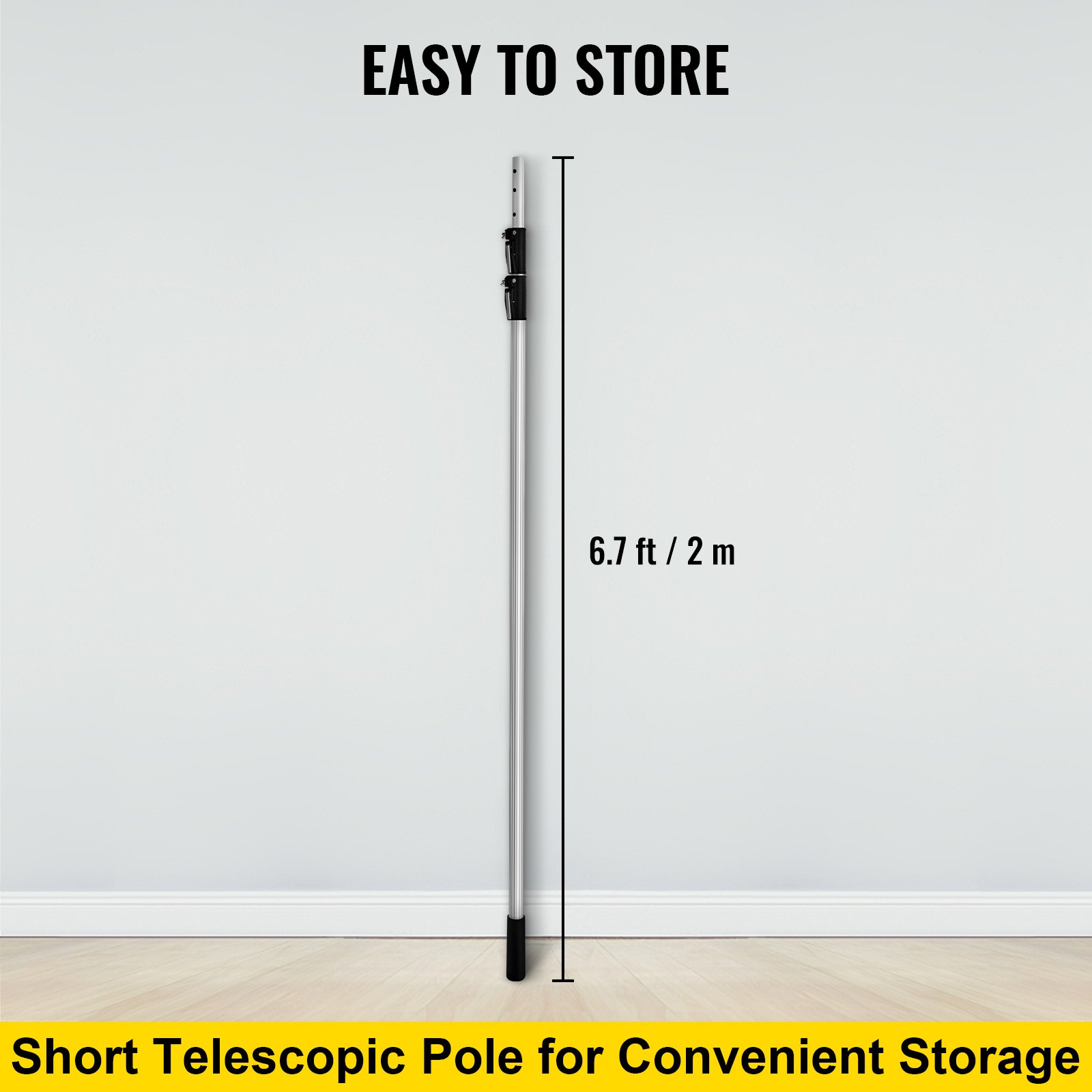 VEVOR Extension Pole, 20 ft Telescoping Pole, MultiPurpose Telescopic